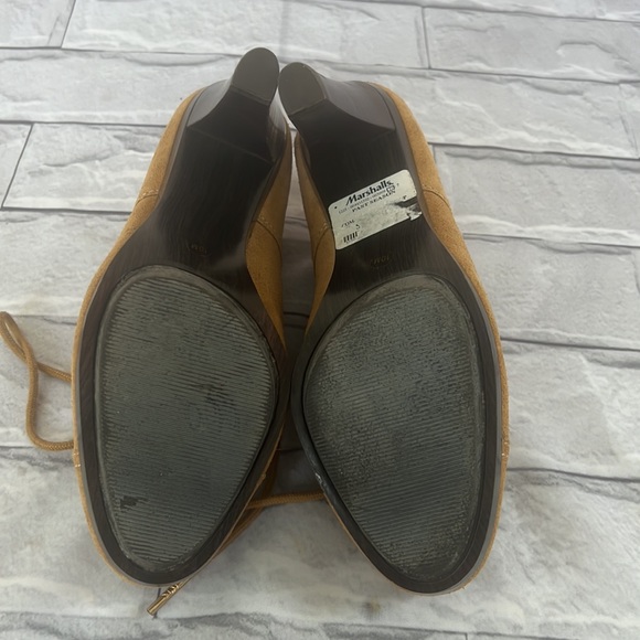 Michael Michael Kors suede, leather camel Oxford heels size 10M - Picture 7 of 11